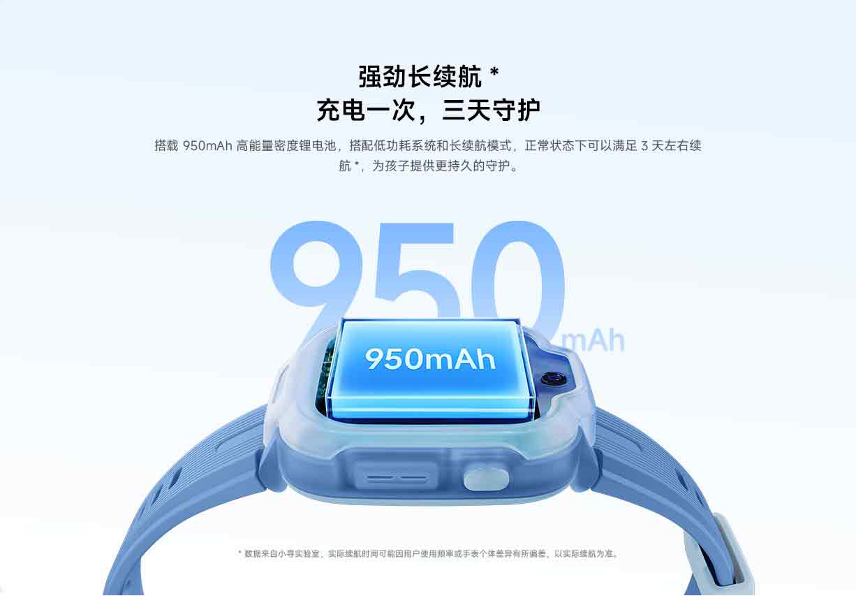 小米米兔儿童手表S1 智能定位快充安全守护可拆卸佩戴 双摄大屏防水男女孩少年学生官方